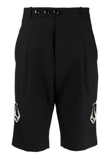 Namacheko zip-detail tailored shorts - Black