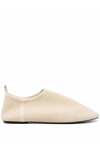 Nanushka mesh-knit loafers - Neutrals