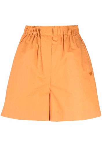 Nanushka elasticated-waist cotton shorts - Orange