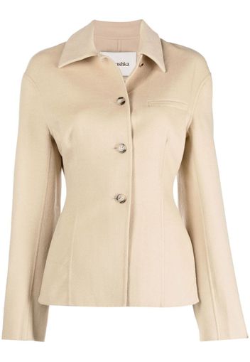 Nanushka single-breasted wool blazer - Neutrals