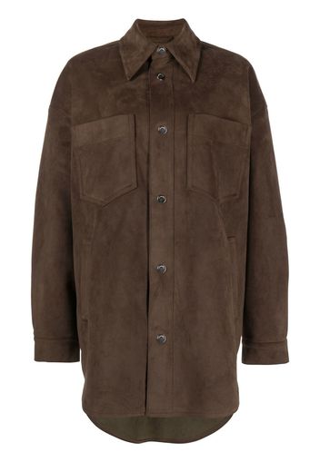 Nanushka long-sleeve overshirt - Brown