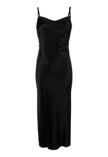 Nanushka Fiore satin midi dress - Black