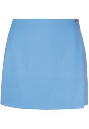 Nanushka wrap-front wool skorts - Blue