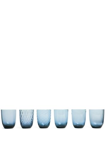 sixe-piece Idra water glasses