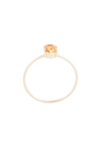 Tiny Rose Cut Ring with Citrine