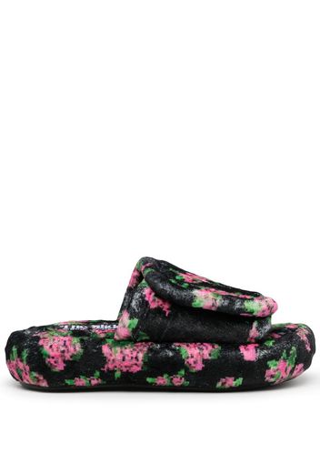 Natasha Zinko pixel flower slides - Multicolour