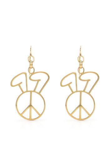 Natasha Zinko peace-detail earrings - Gold