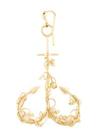 Natasha Zinko 18kt yellow gold anchor curved earring - Metallic