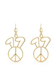 Natasha Zinko peace-detail earrings - Gold