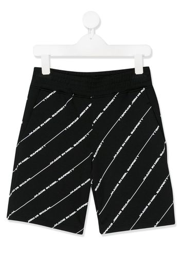 logo stripe shorts