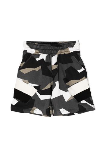 Neil Barrett Kids graphic-print shorts - Green