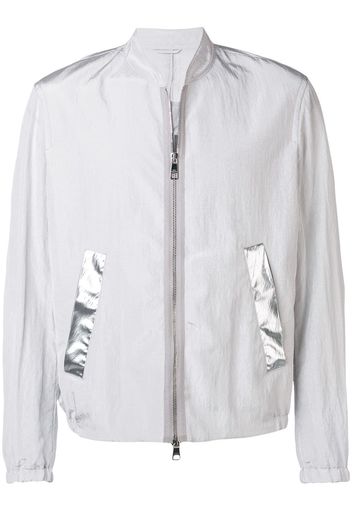 Neil Barrett block stripe bomber jacket - Grey