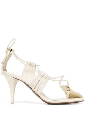 NEOUS Giena leather sandals - White