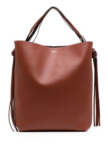 NEOUS Saturn leather tote bag - Brown