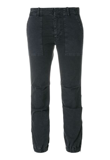 cropped fitted trousers