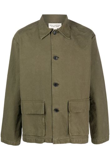 Nili Lotan single-breasted button-fastening jacket - Green