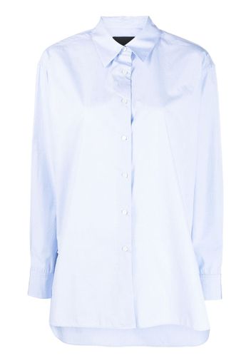 Nili Lotan long-sleeve cotton shirt - Blue