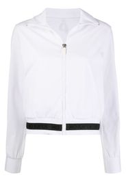 zipped two-tone track jacket