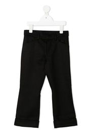 logo-patch trousers