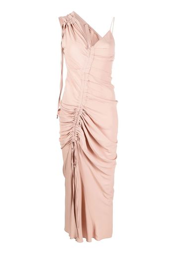 Nº21 asymmetric ruched dress - Pink