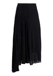 asymmetric pleated skirt