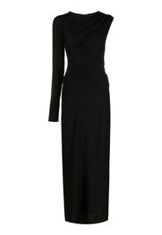 Nº21 single-sleeve design gown - Black