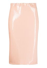 Nº21 sequin-design midi skirt - Neutrals