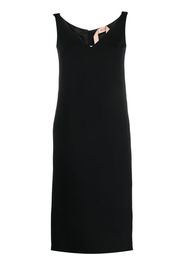 Nº21 ruched-strap midi dress - Black
