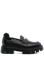 Nº21 45mm logo-plaque chunky-sole loafers - Black