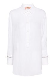 Nº21 gem-detailed tunic - Neutrals