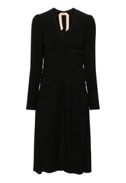 Nº21 draped midi dress - Black