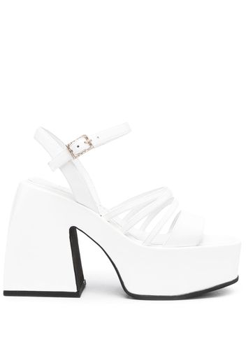 Nodaleto Bulla Chibi 110mm platform sandals - White