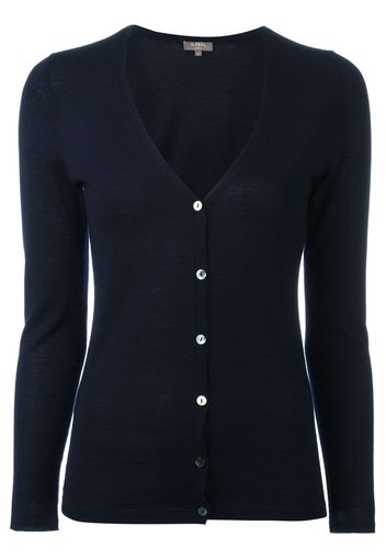 N.Peal cashmere button up cardigan - Blue