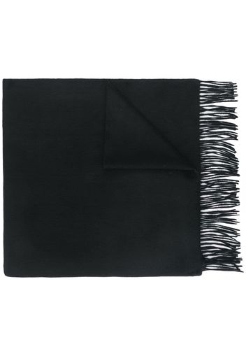 N.Peal woven fringe trim shawl - Black