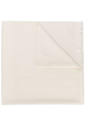 N.Peal Pashmina Shawl scarf - White