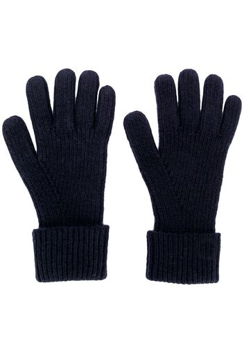 N.Peal ribbed knitted gloves - Blue