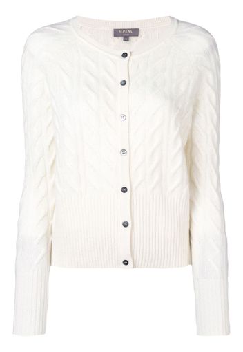 N.Peal cable knit cardigan - Neutrals