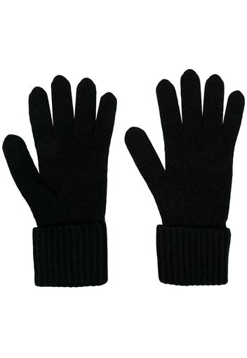 metallic-thread knitted gloves