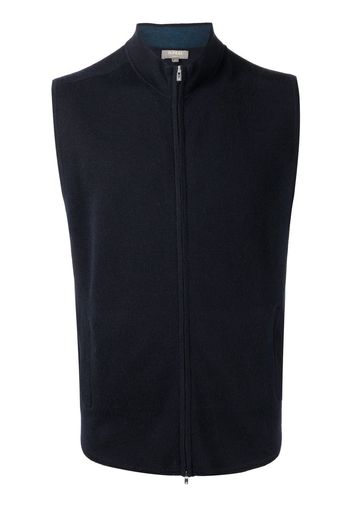 N.Peal cashmere zip-up gilet - Blue