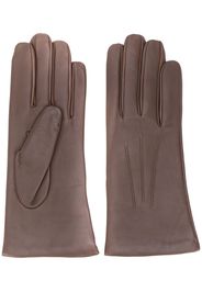 N.Peal short leather gloves - Brown