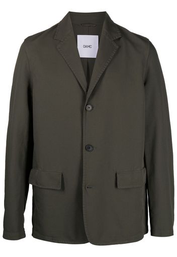 OAMC notched-lapels single-breasted blazer - Green