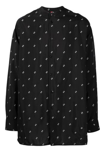 OAMC bow-motif band-collar shirt - Black