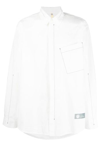 OAMC asymmetric pocket long sleeve shirt - White