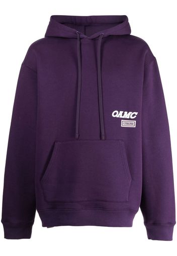 OAMC Whirl graphic-print hoodie - Purple