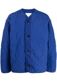 OAMC V-neck quilted jacket - Blue