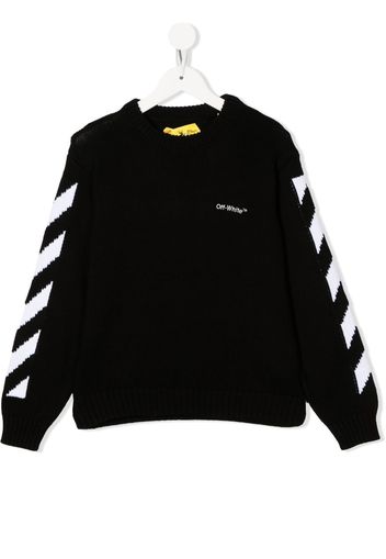 Off-White Kids Rubber Arrow crew-neck sweatshirt - Black