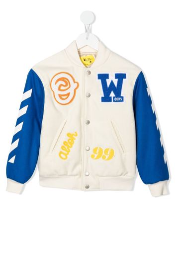 Off-White Kids OW Varsity bomber jacket