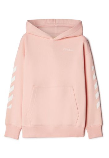 Off-White Kids Arrows cotton hoodie - Pink