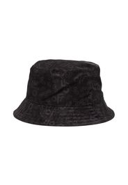 Off-White Kids logo-print bucket hat - Black