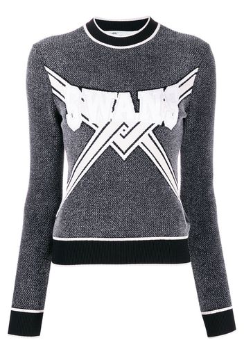 Off-White knitted logo top - Grey